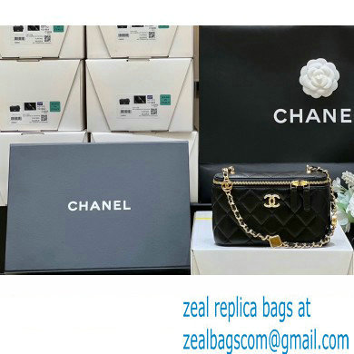 Chanel Clutch with Chain in Lambskin AP3416 black 2023(original quality)