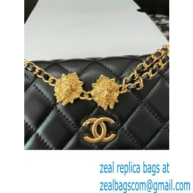 Chanel Flap Phone Holder with Chain in Lambskin black AP3426 2023