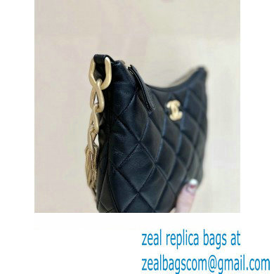 Chanel Hobo Handbag in Lambskin AS4220 black 2023(ORIGINAL QUALITY)