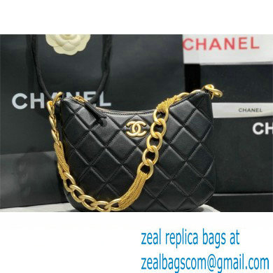 Chanel Hobo Handbag in Lambskin AS4220 black 2023