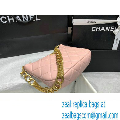 Chanel Hobo Handbag in Lambskin AS4220 pink 2023