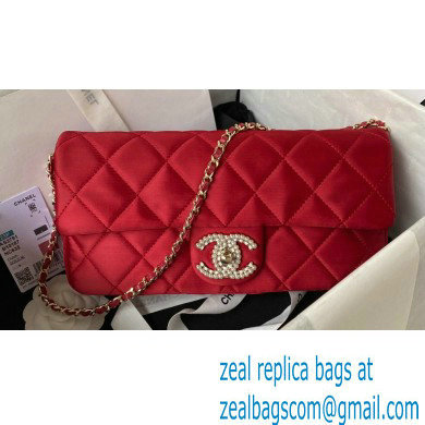 Chanel Satin Clutch with Chain Bag AS3791 Dark Red 2023