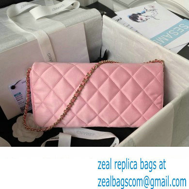 Chanel Satin Clutch with Chain Bag AS3791 Pink 2023
