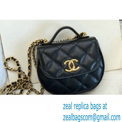 Chanel Shiny Aged Calfskin Clutch with Chain Bag AP3378 Black 2023