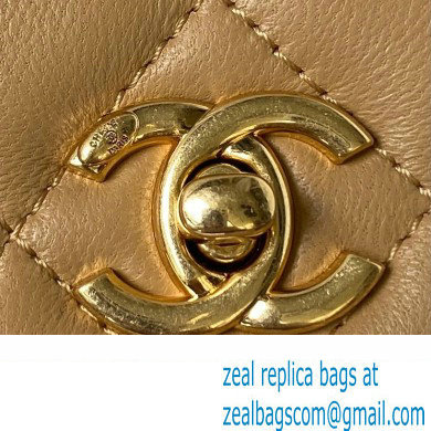 Chanel Wallet on Chain in Lambskin and Imitation Pearls AP3504 khaki 2023
