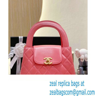 Chanel calfskin Small Flap Bag AS3038 pink 2023