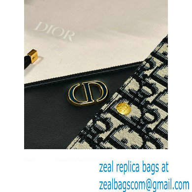 Dior 30 Montaigne Hobo Avenue Mini Bag in Blue Dior Oblique Jacquard