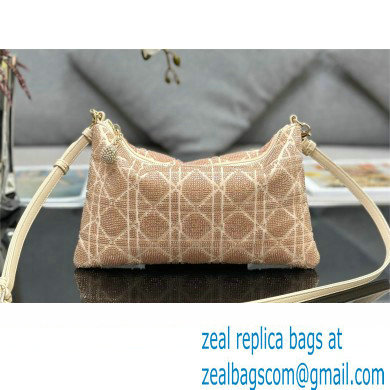 Dior Dream bag in Dusty Ivory Cannage Cotton with Bead Embroidery 2023 - Click Image to Close