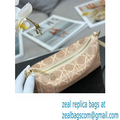 Dior Dream bag in Dusty Ivory Cannage Cotton with Bead Embroidery 2023 - Click Image to Close
