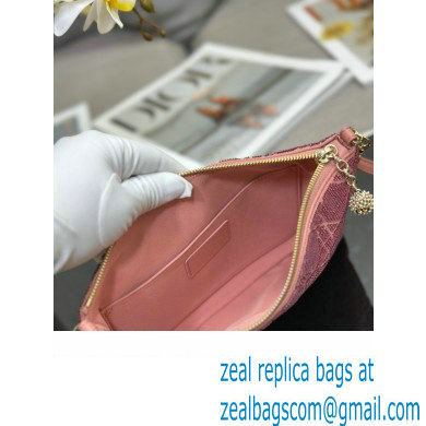 Dior Dream bag in pink Cannage Cotton with Bead Embroidery 2023