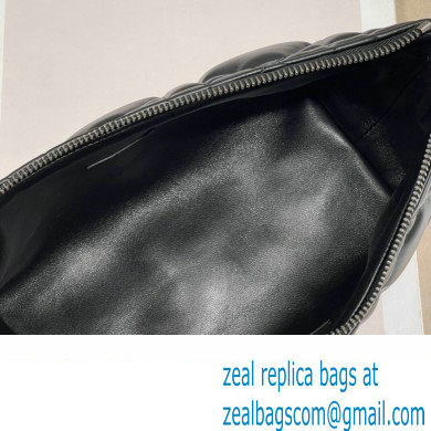 Dior Medium DiorTravel Nomad Pouch bag in Macrocannage Calfskin Black