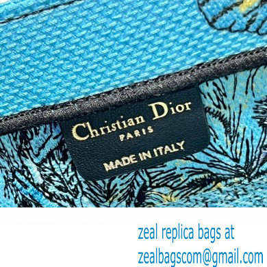 Dior Small Book Tote Bag in Multicolor Toile de Jouy Voyage Embroidery Blue - Click Image to Close