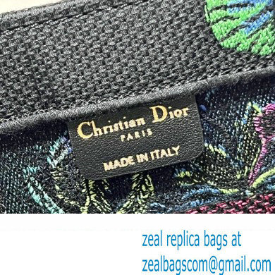 Dior Small Book Tote Bag in Multicolor Toile de Jouy Voyage Embroidery Green - Click Image to Close