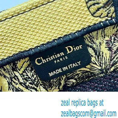 Dior Small Book Tote Bag in Multicolor Toile de Jouy Voyage Embroidery Yellow - Click Image to Close