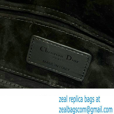 Dior Small Lady D-Joy Bag in Ultramatte Black Cannage Calfskin