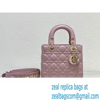 Dior Small Lady Dior My ABCDior Bag in Pink Cannage Lambskin 2023 - Click Image to Close