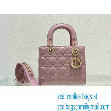 Dior Small Lady Dior My ABCDior Bag in Pink Cannage Lambskin 2023