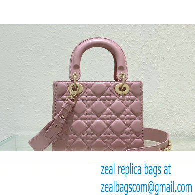 Dior Small Lady Dior My ABCDior Bag in Pink Cannage Lambskin 2023