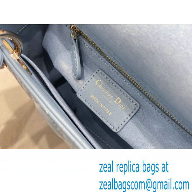 Dior Small Lady Dior My ABCDior Bag in Placid Blue Cannage Lambskin 2023