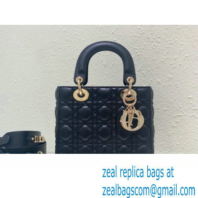 Dior Small Lady Dior My ABCDior Bag in black Cannage Lambskin 2023