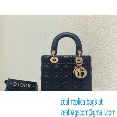 Dior Small Lady Dior My ABCDior Bag in black Cannage Lambskin 2023