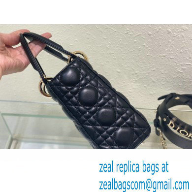 Dior Small Lady Dior My ABCDior Bag in black Cannage Lambskin 2023