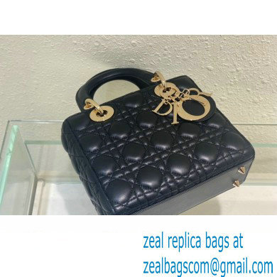 Dior Small Lady Dior My ABCDior Bag in black Cannage Lambskin 2023