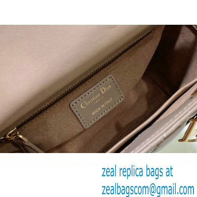Dior Small Lady Dior My ABCDior Bag in gray Cannage Lambskin 2023