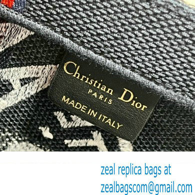 Dior medium Book Tote Bag in Blue Dior Union Embroidery 2023 - Click Image to Close