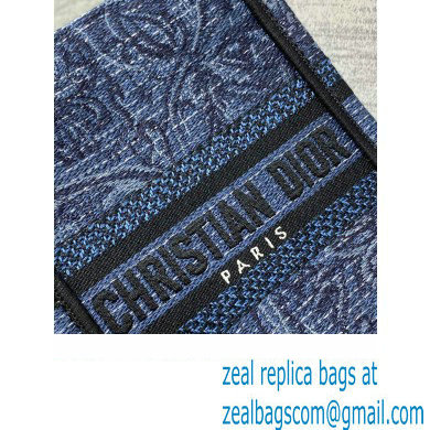 Dior mini Book Tote phone Bag in Denim Blue Toile de Jouy Embroidery 2023 - Click Image to Close