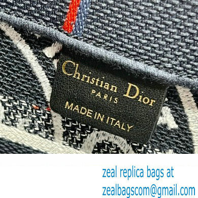 Dior small Book Tote Bag in Blue Dior Union Embroidery 2023 - Click Image to Close