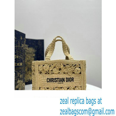 Dior small Book Tote Bag in raffia 2023 - Click Image to Close