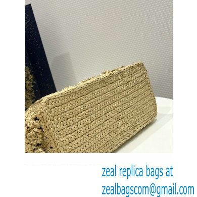 Dior small Book Tote Bag in raffia 2023 - Click Image to Close