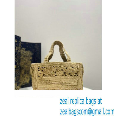 Dior small Book Tote Bag in raffia 2023