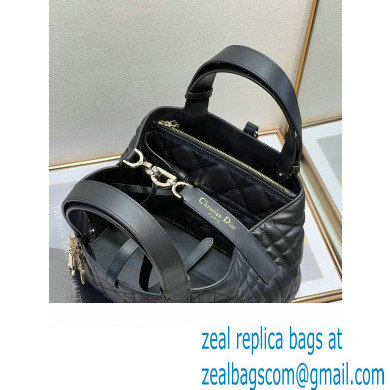 Dior small Toujours Bag in Black Macrocannage Calfskin 2023
