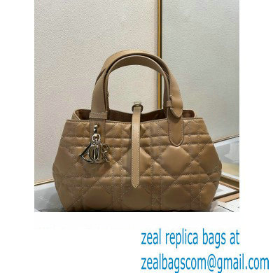 Dior small Toujours Bag in tan Macrocannage Calfskin 2023