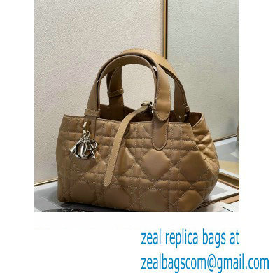 Dior small Toujours Bag in tan Macrocannage Calfskin 2023