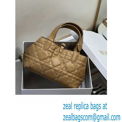 Dior small Toujours Bag in tan Macrocannage Calfskin 2023