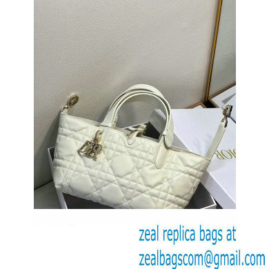 Dior small Toujours Bag in white Macrocannage Calfskin 2023 - Click Image to Close