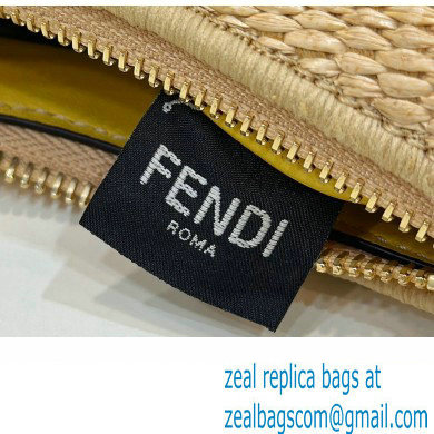 Fendi Fendigraphy Nano bag charm in Natural raffia 2023 - Click Image to Close