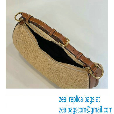 Fendi Fendigraphy Small bag in Natural straw 2023