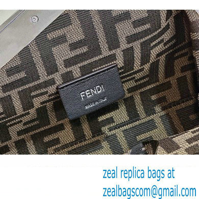 Fendi First Midi bag in black patent leather 2023