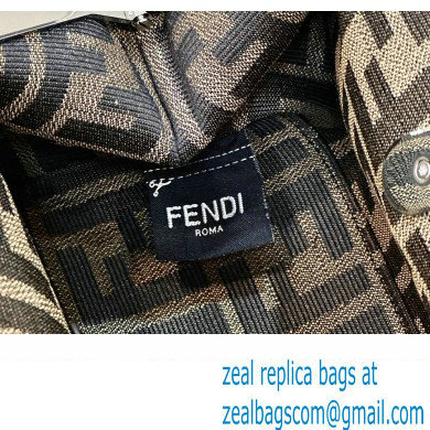 Fendi First Midi bag in black patent leather 2023