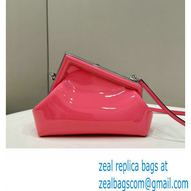 Fendi First Midi bag in pink patent leather 2023