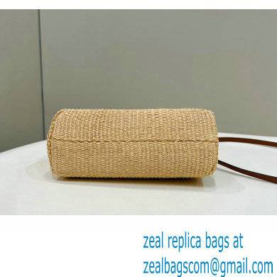 Fendi First Small bag in Natural straw 2023