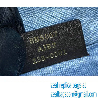 Fendi Light blue denim mini By The Way Boston bag 2023