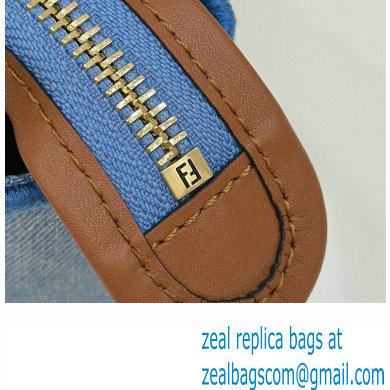 Fendi Light blue denim mini By The Way Boston bag 2023 - Click Image to Close