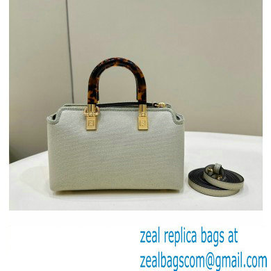 Fendi Light green canvas mini By The Way Boston bag 2023 - Click Image to Close