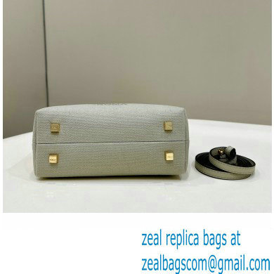 Fendi Light green canvas mini By The Way Boston bag 2023 - Click Image to Close