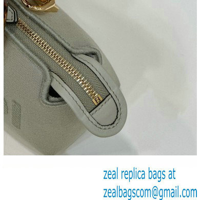 Fendi Light green canvas mini By The Way Boston bag 2023